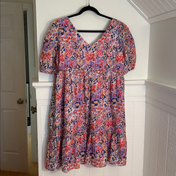 Ces Femme Puff Sleeve Boutique Mini Dress New with tags size medium - Picture 6 of 8